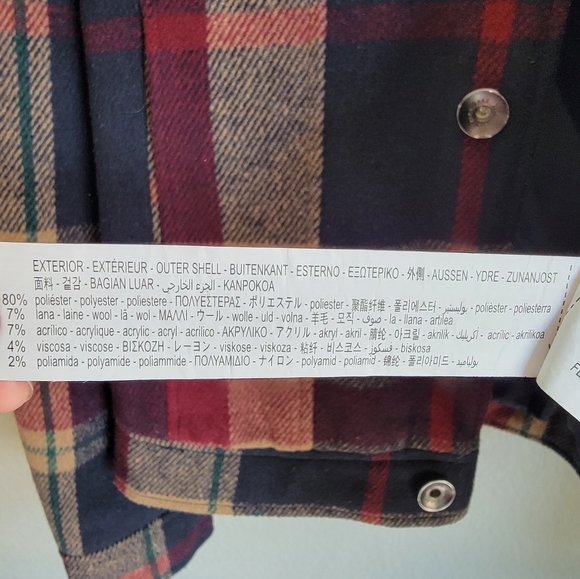 Zara Button Up Check Plaid Jacket - Picture 5 of 7